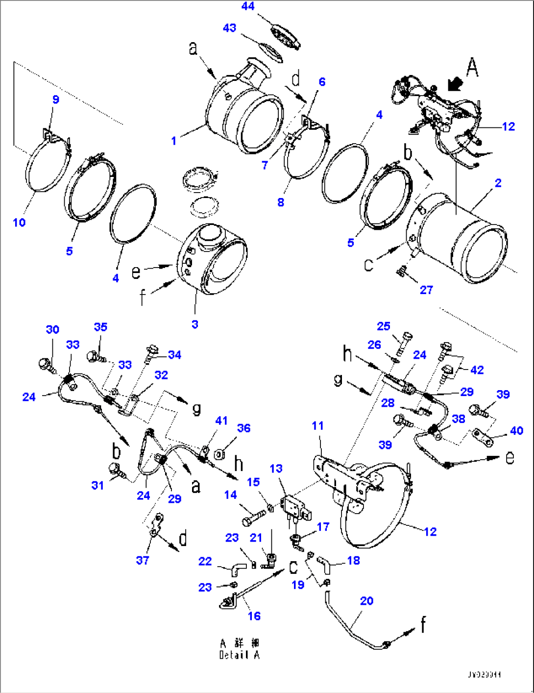 Komatsu Diesel Particulate Filter (KDPF) and SCR Assembly, Komatsu Diesel Particulate Filter (KDPF) (#26631040-)