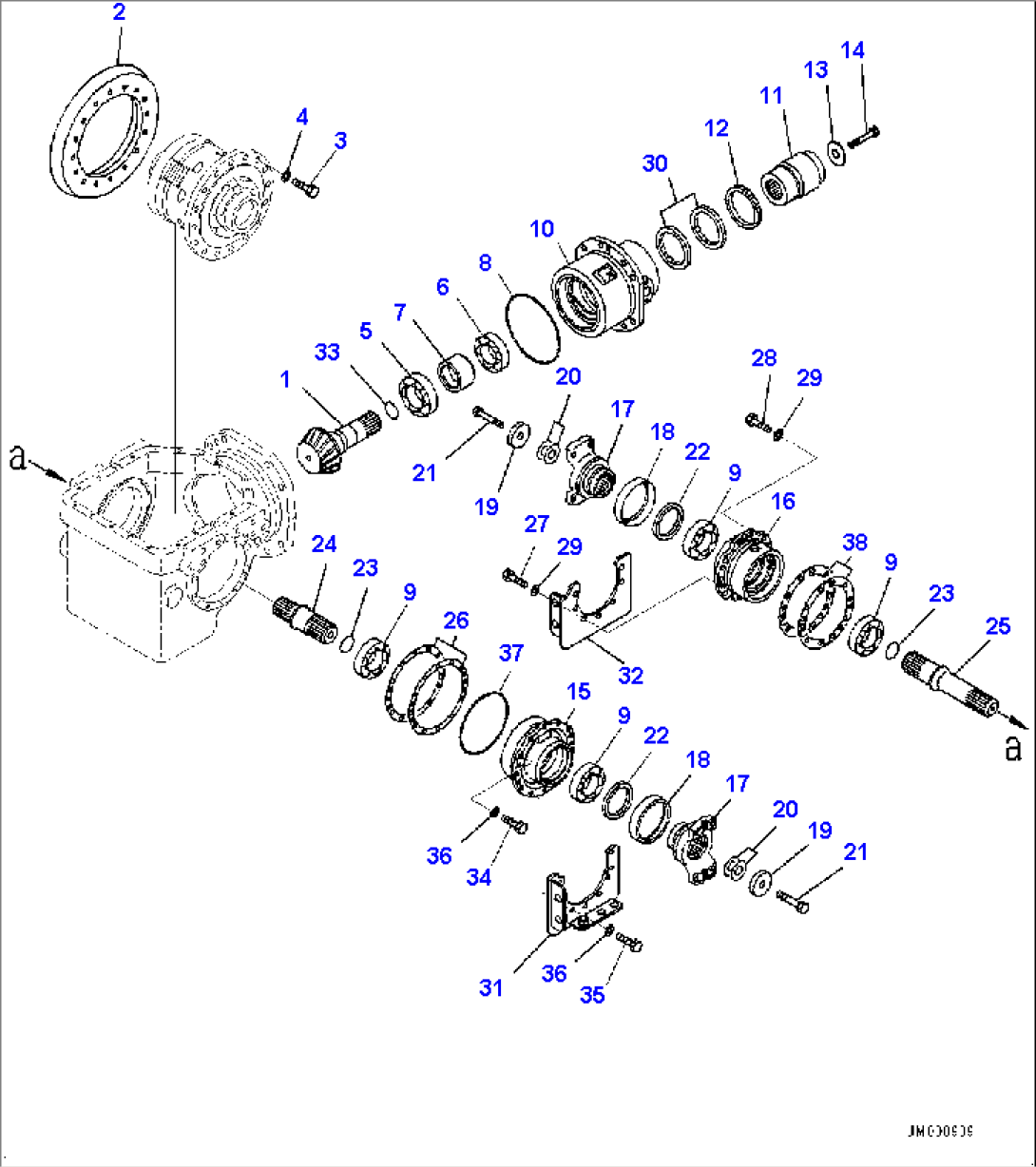 Front Differential Gear Unit, Pinion and Cage (#7079-7088)