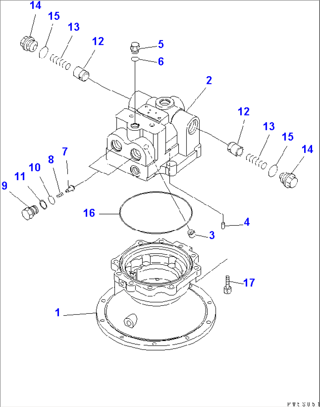 SWING MOTOR (1/3) (#K50528-)