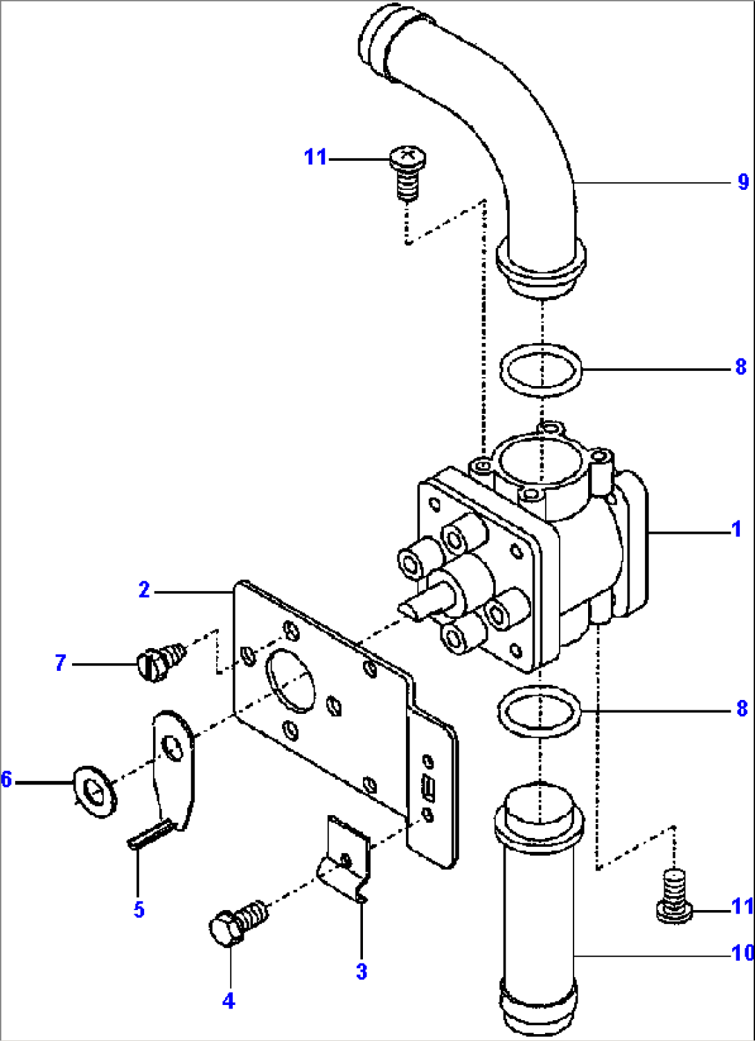 HEATER CONTROL VALVE S/N 202762 AND DOWN