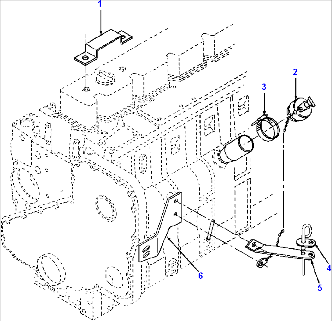 FIG. B5130-01A0 LOCKABLE OIL FILL AND DIPSTICK