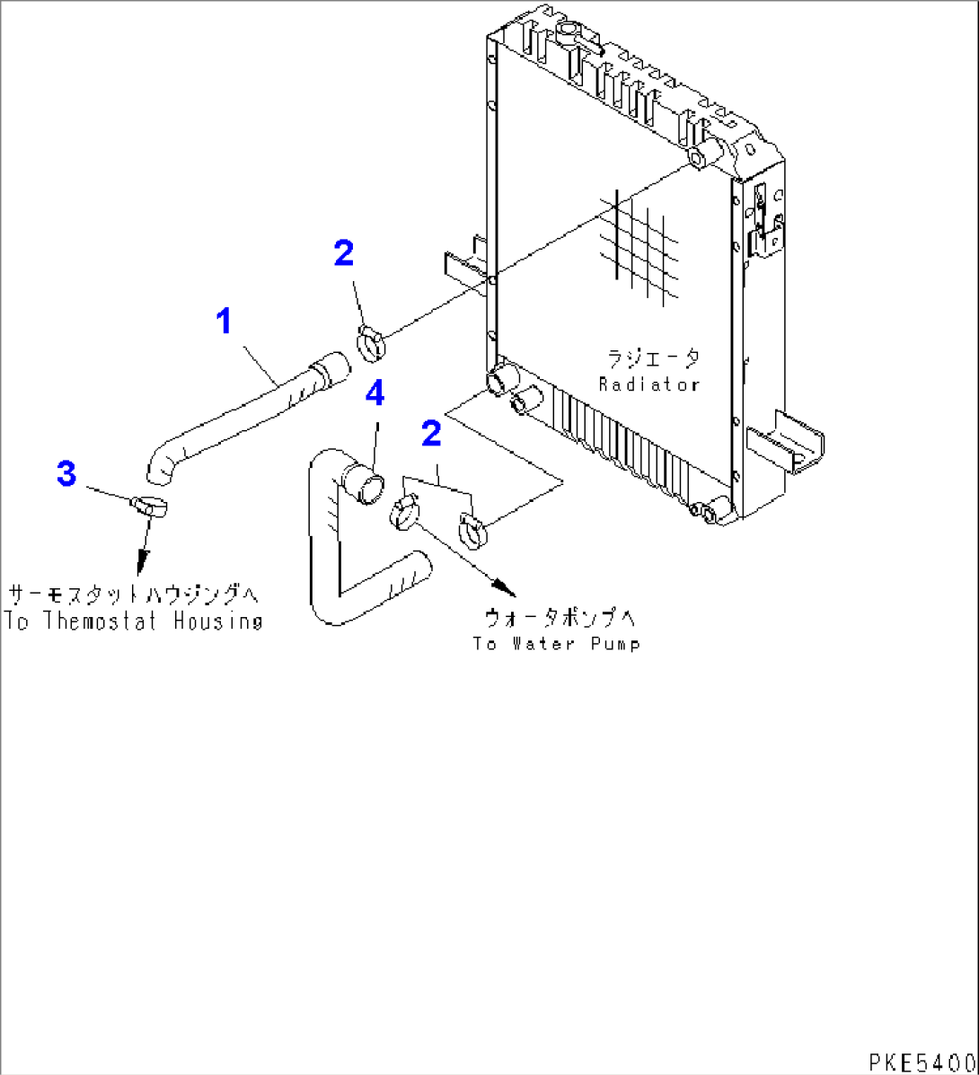 COOLING PIPING (FOR RADIATOR)