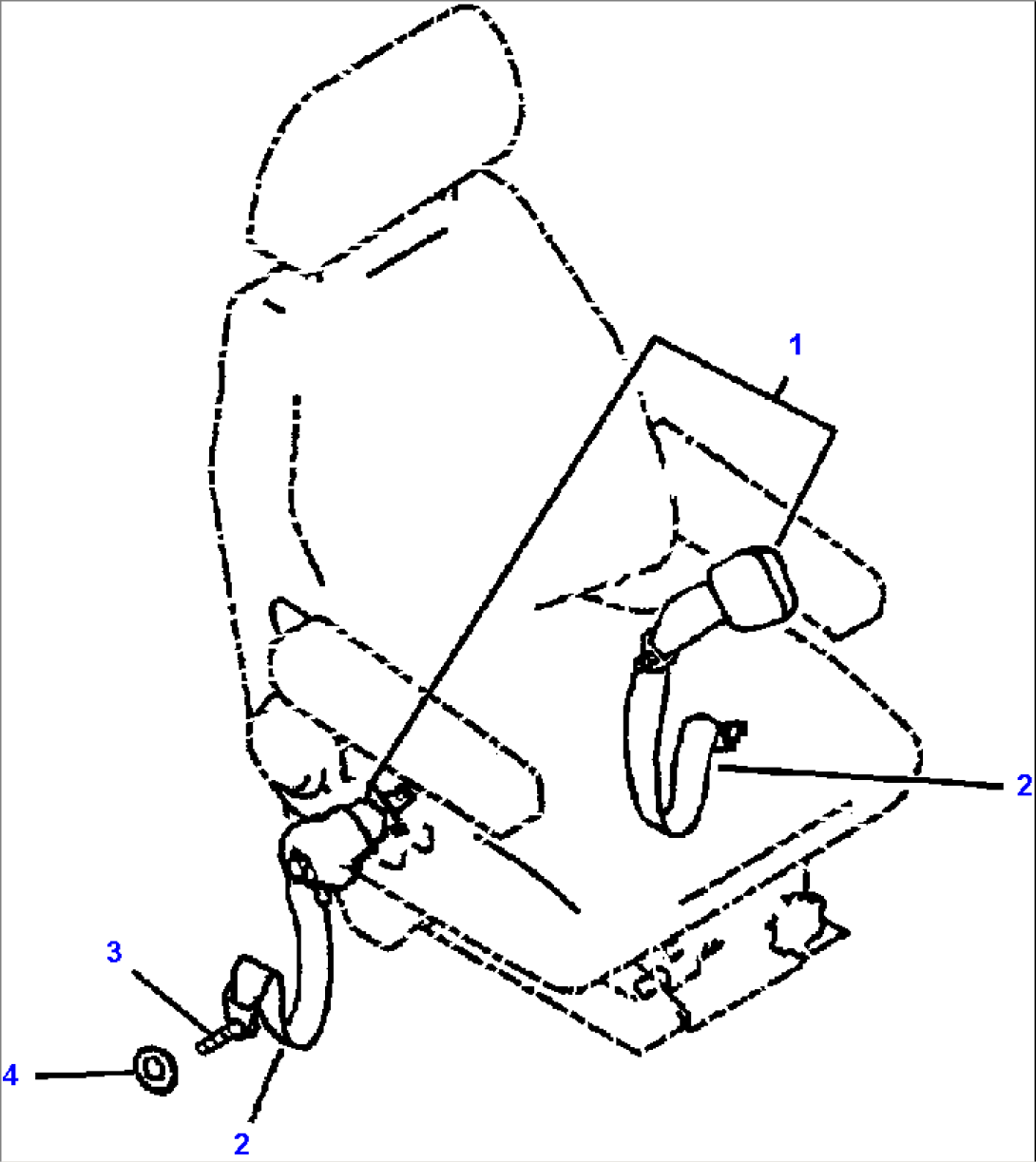 FIG. K0160-01A0 RETRACTABLE SEAT BELT