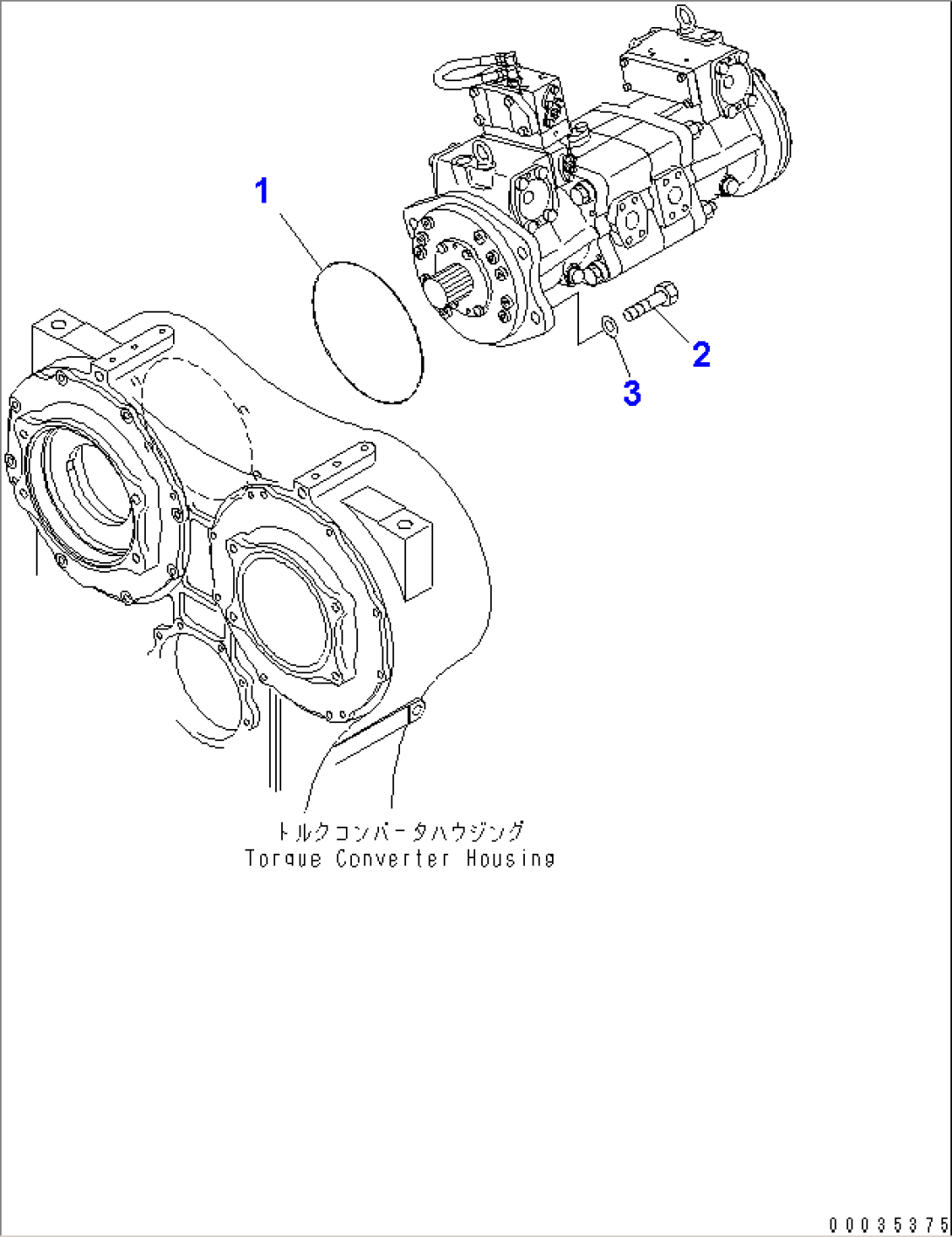 HYDRAULIC PUMP (SWITCH PUMP MOUNTING PARTS)