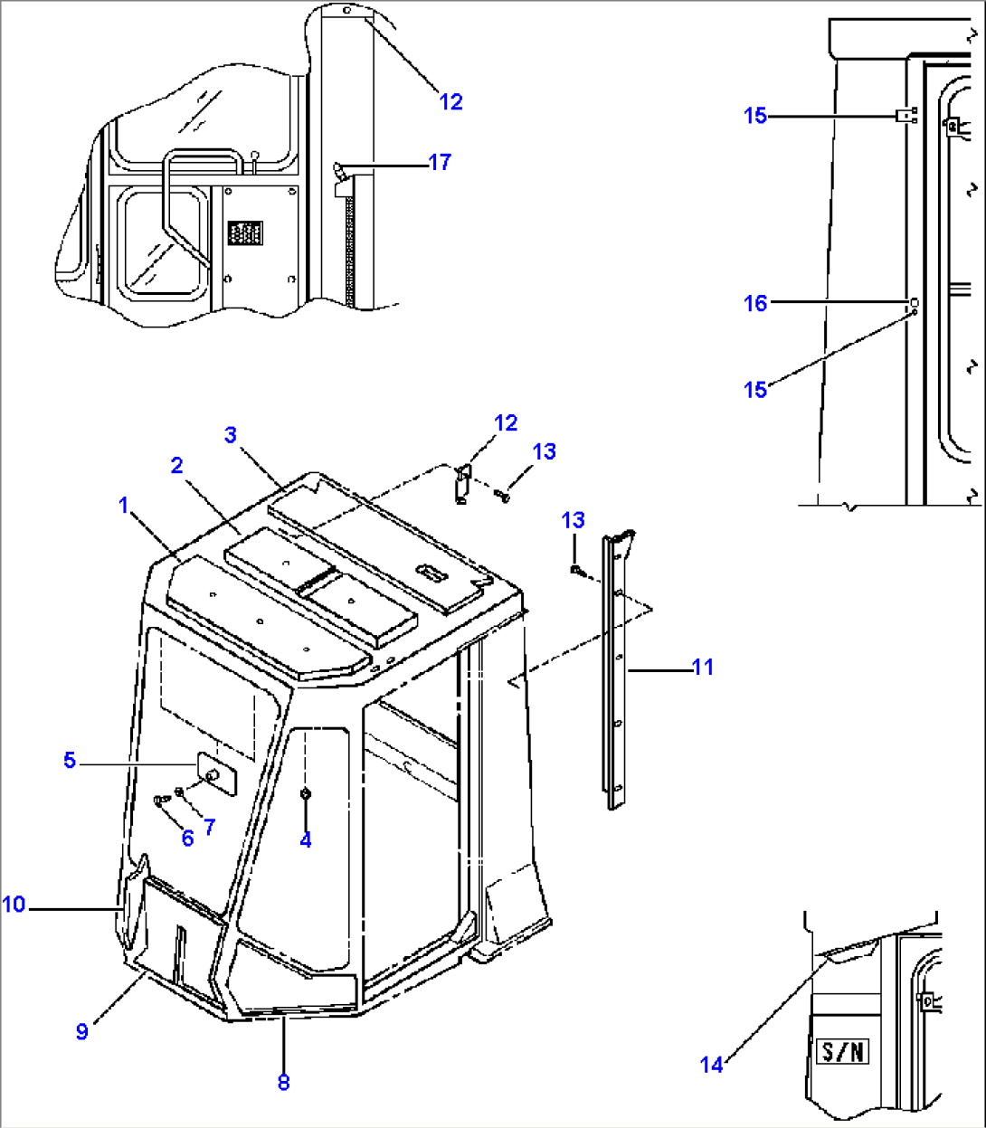 ROPS CAB INTERIOR TRIM