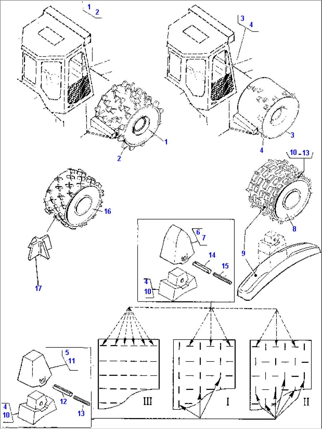 COMPACTOR WHEELS, FRONT