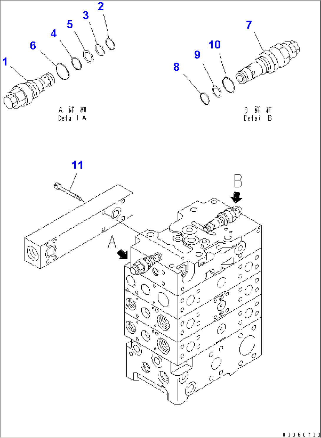 MAIN VALVE (2-SPOOL) (ECSS LESS) (2/8)(#85001-)