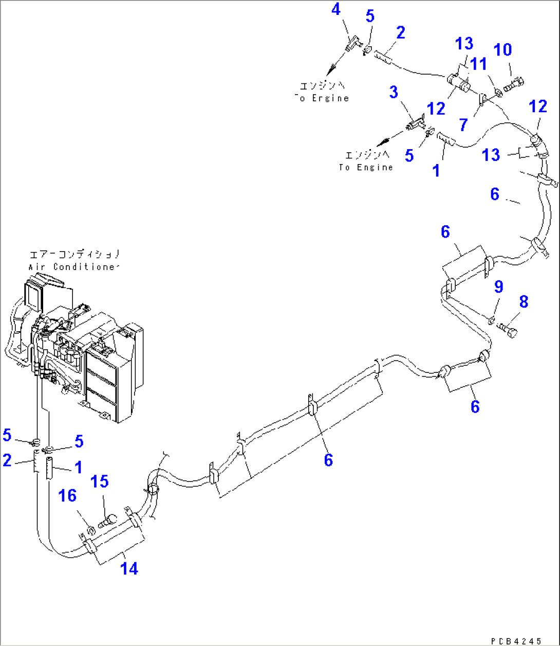 AIR CONDITIONER (HEATER PIPING)(#30001-30013)