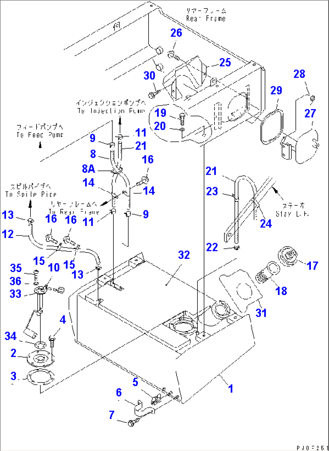 FUEL TANK (INDUSTRIAL WASTE DISPOSAL SPEC.)