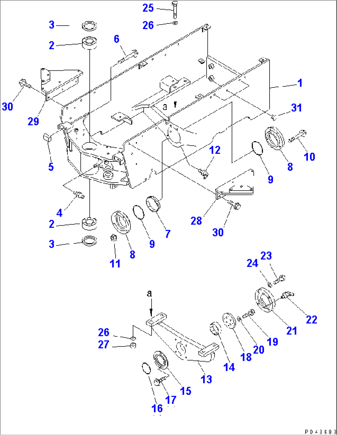 REAR FRAME(#20001-20093)