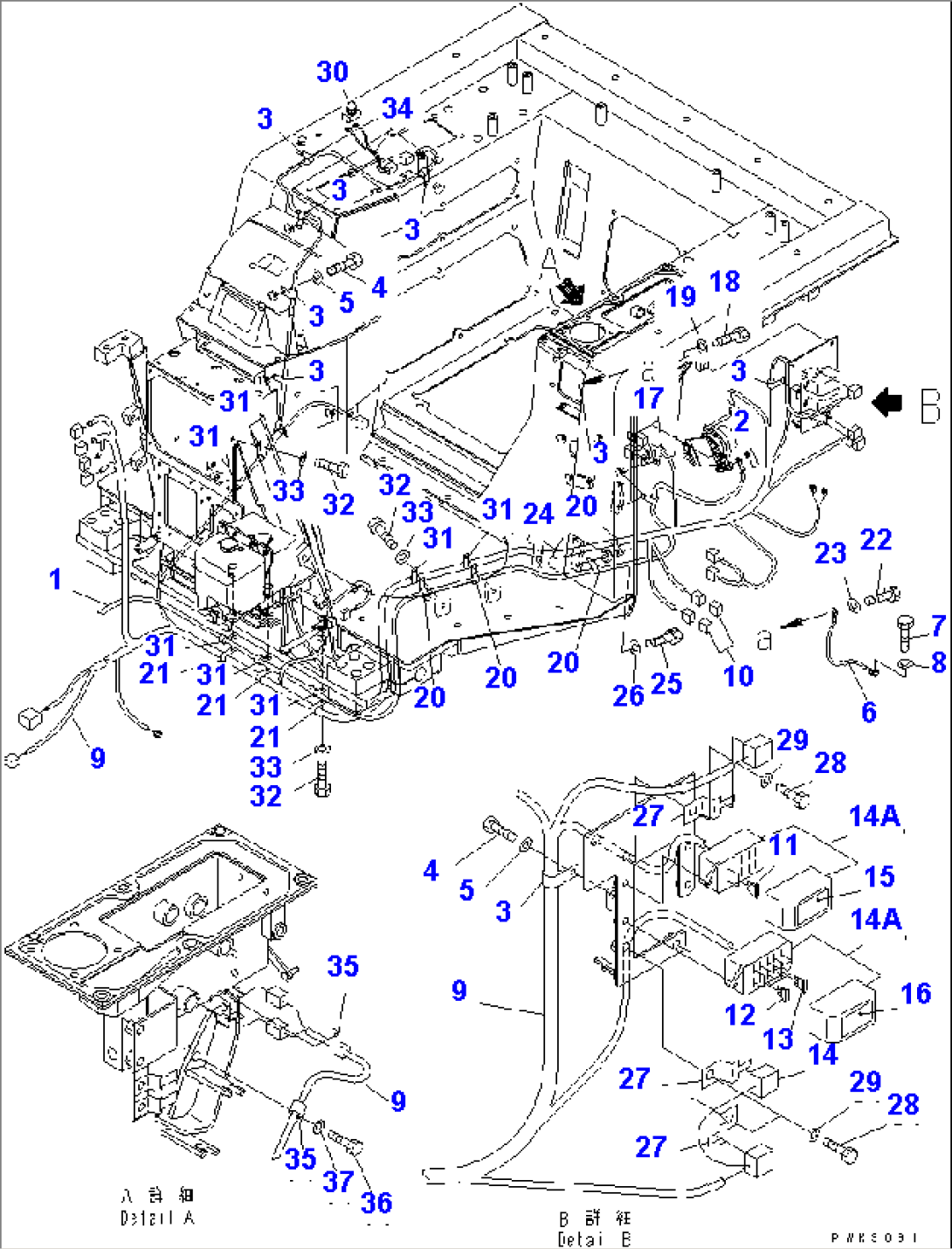FLOOR FRAME (WIRING)