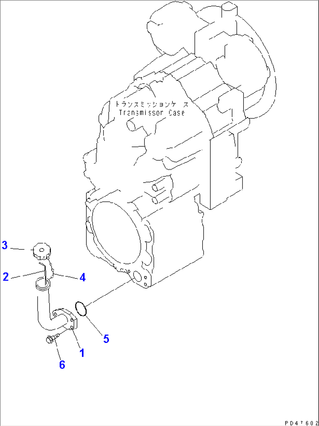 TRANSMISSION OIL GAUGE AND OIL FILLER(#60001-)