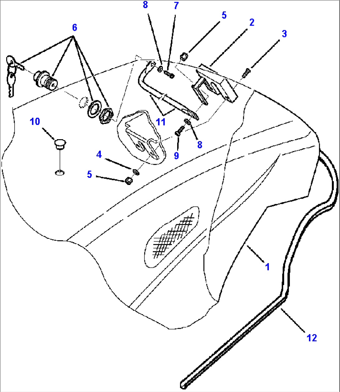 FIG. M5000-01A1 ENGINE HOOD