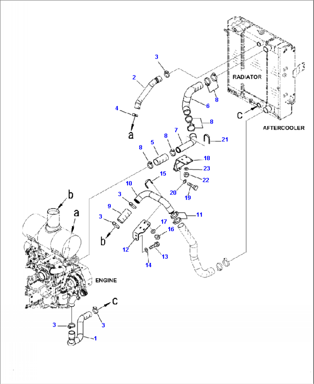 C0120-01A1 COOLING LINE WIDE CORE RADIATOR (LATCH TYPE)