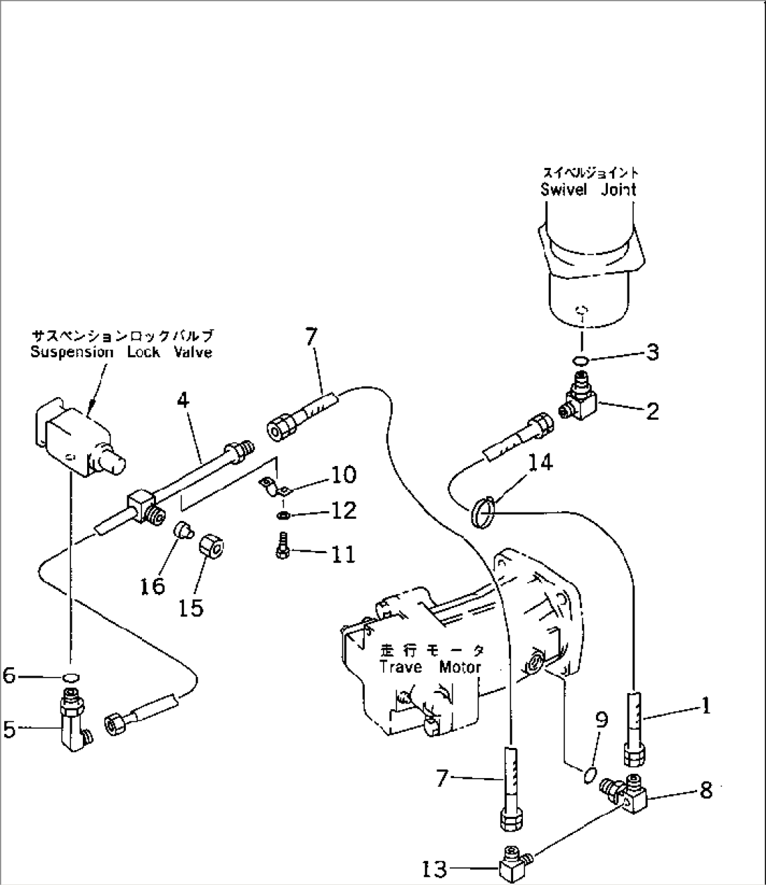 HYDRAULIC PIPING (DRAIN)(#.-)