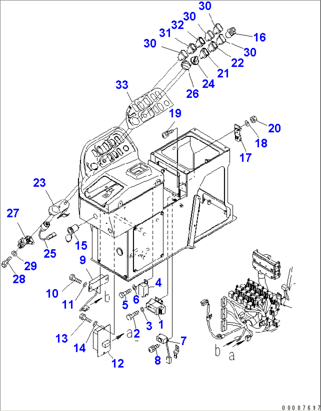 FLOOR SUB (RELAY AND SWITCH)(#55001-)
