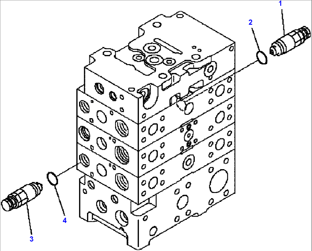 H0120-05A0 CONTROL VALVE 2-SPOOL VALVE (5/8)