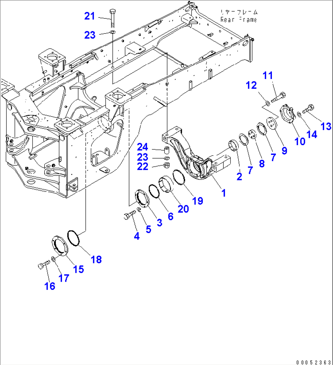 REAR AXLE SUPPORT(#65001-)