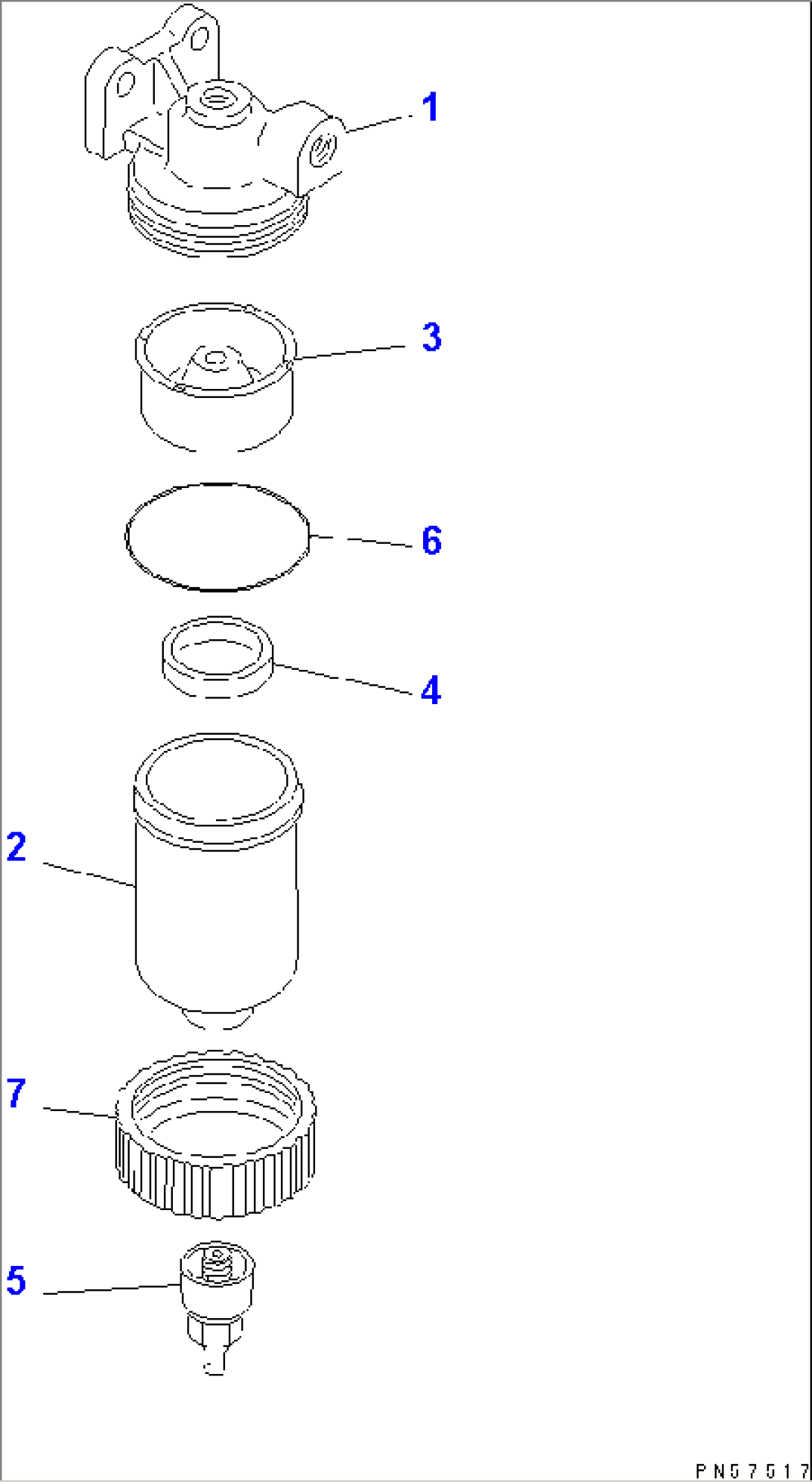 WATER SEPARATOR INNER PARTS(#.-)