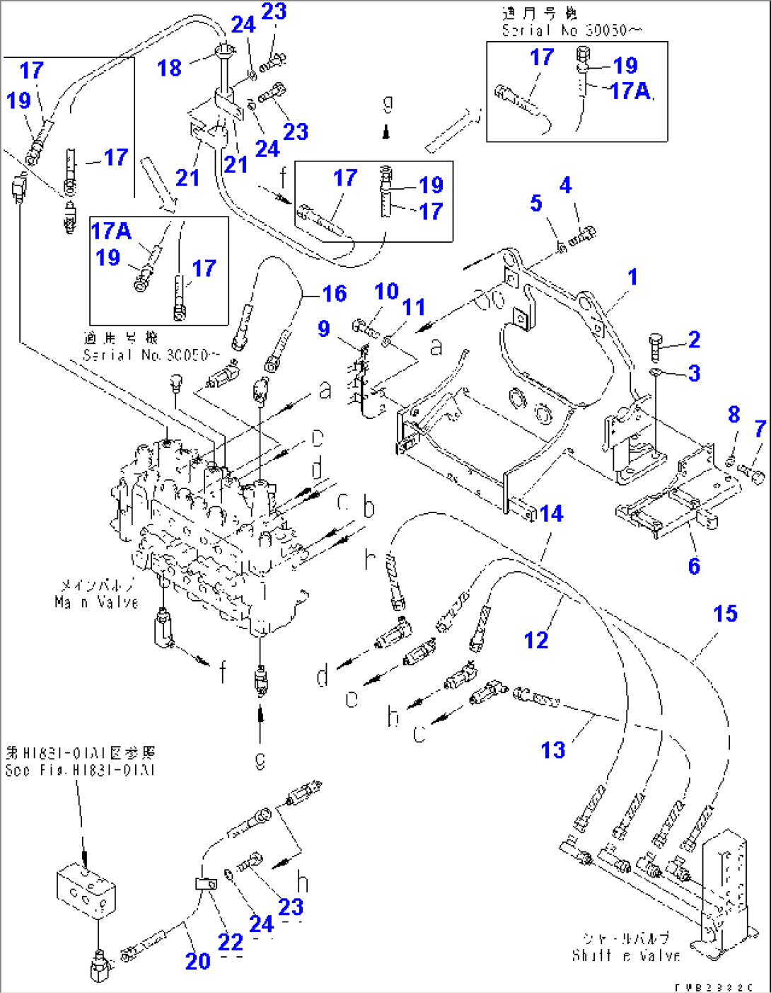 MAIN VALVE (VALVE BRACKET) (WITH DRIFT PRIVENTIVE)(#30025-31999)
