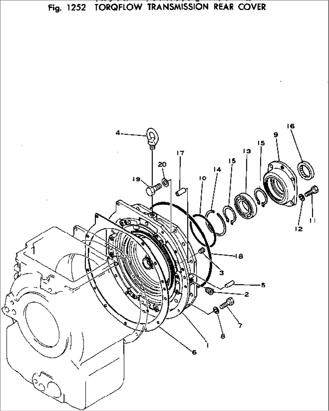 TORQFLOW TRANSMISSION REAR COVER