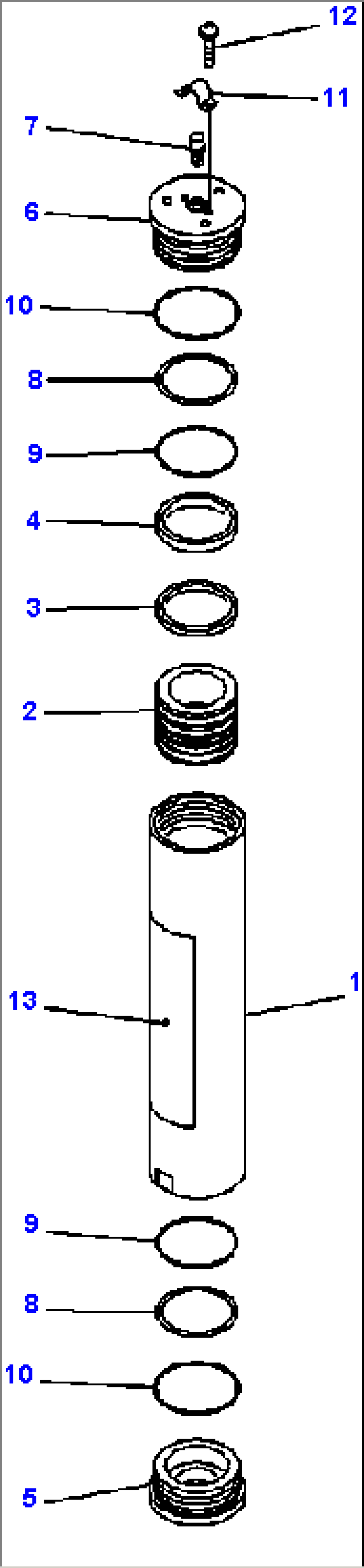 K4460-02A0 BRAKE PIPING BRAKE ACCUMULATOR