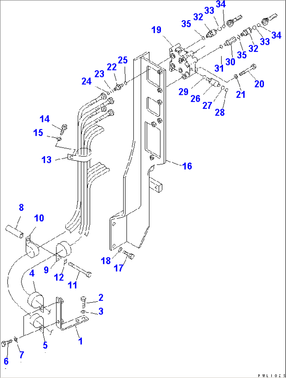 SHUTTLE VALVE (BRACKET AND VALVE)