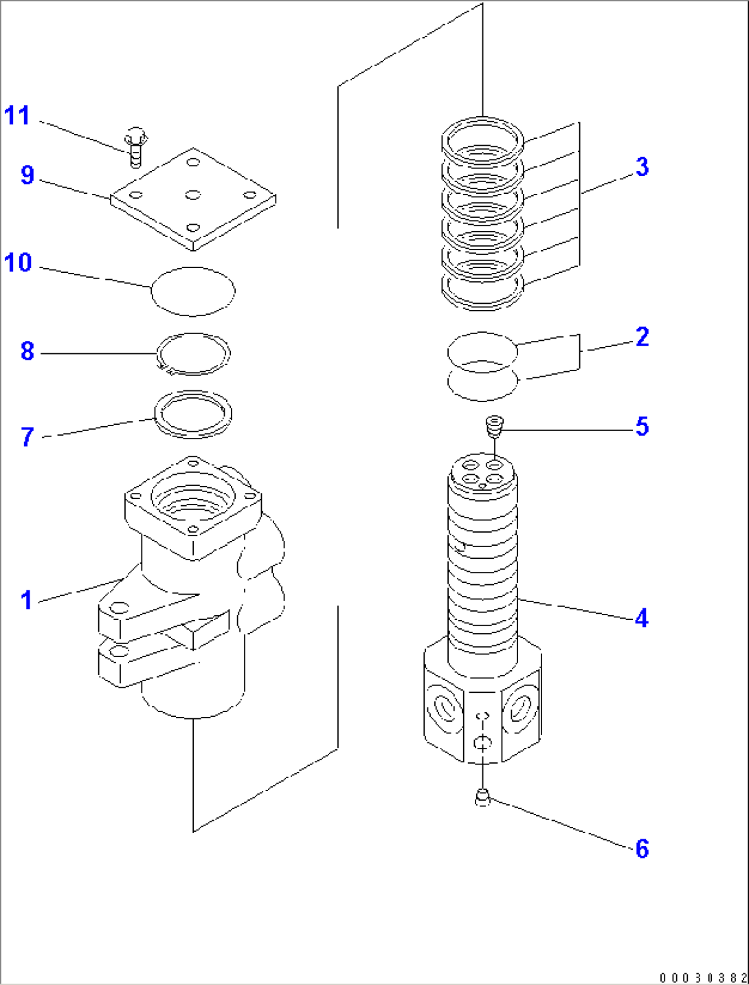 SWIVEL JOINT (INNER PARTS)(#1220-)