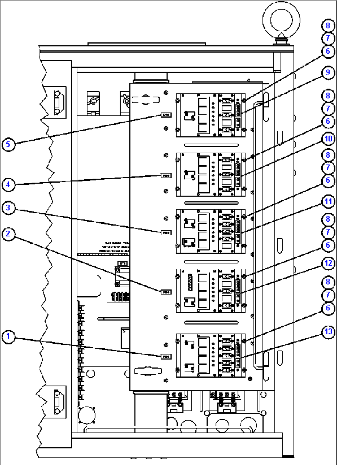 CONTROL CABINET RIGHT DOOR (SWING OUT DOOR)