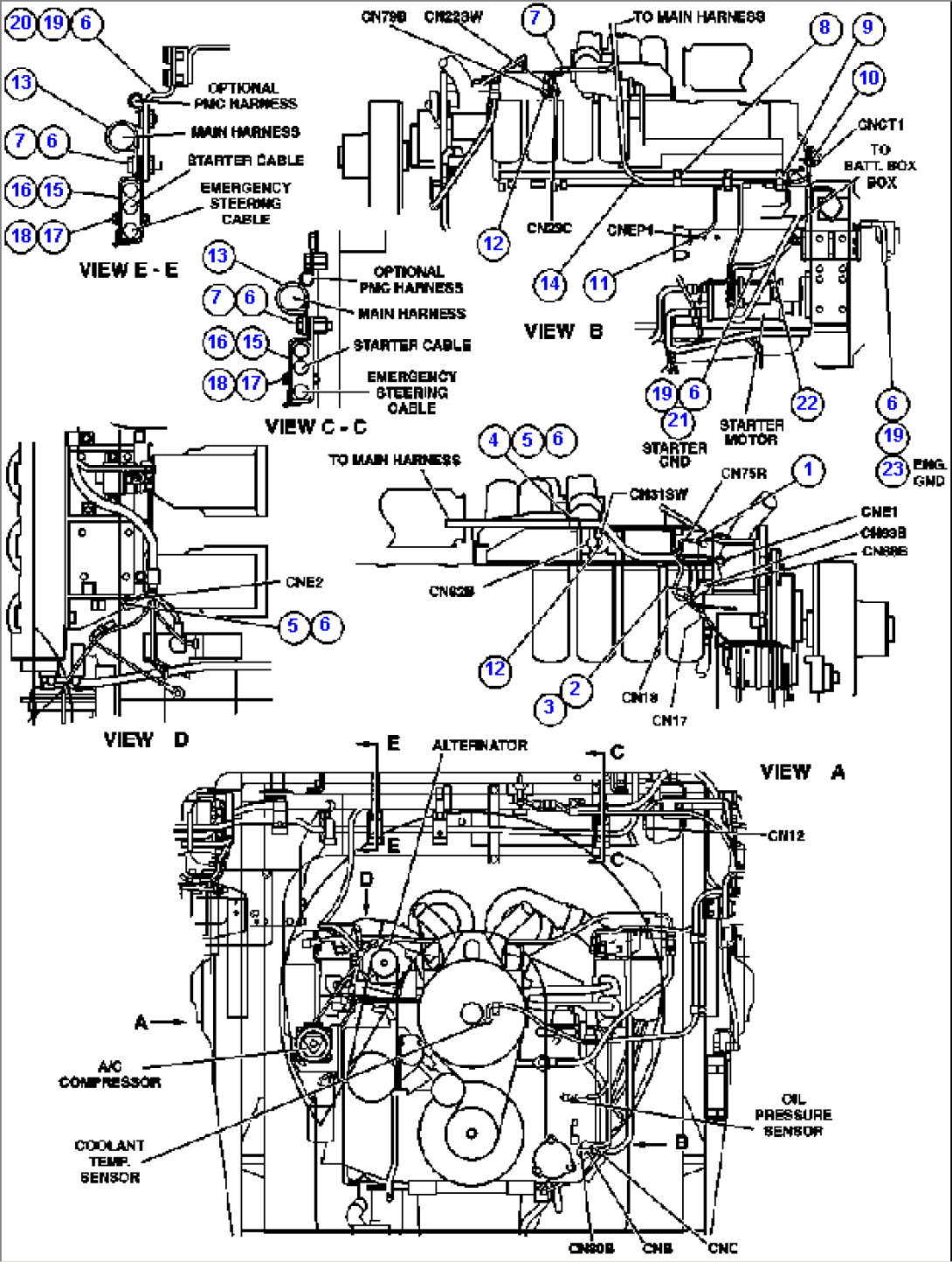 WIRING INSTALLATION - ENGINE