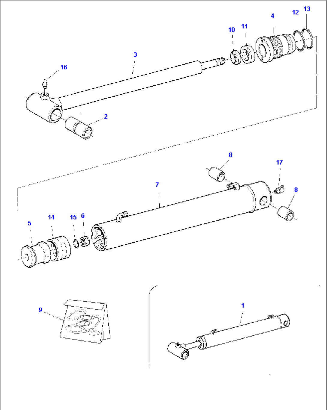 DIPPER CONTROL CYLINDER