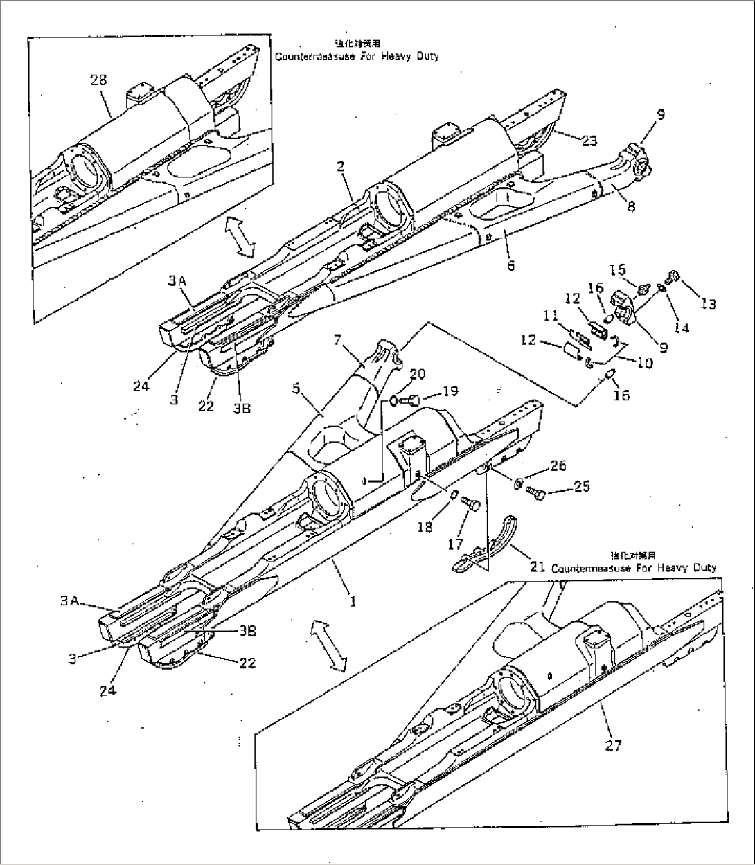 TRACK FRAME (FOR SLAG HANDLING)(#1010-)