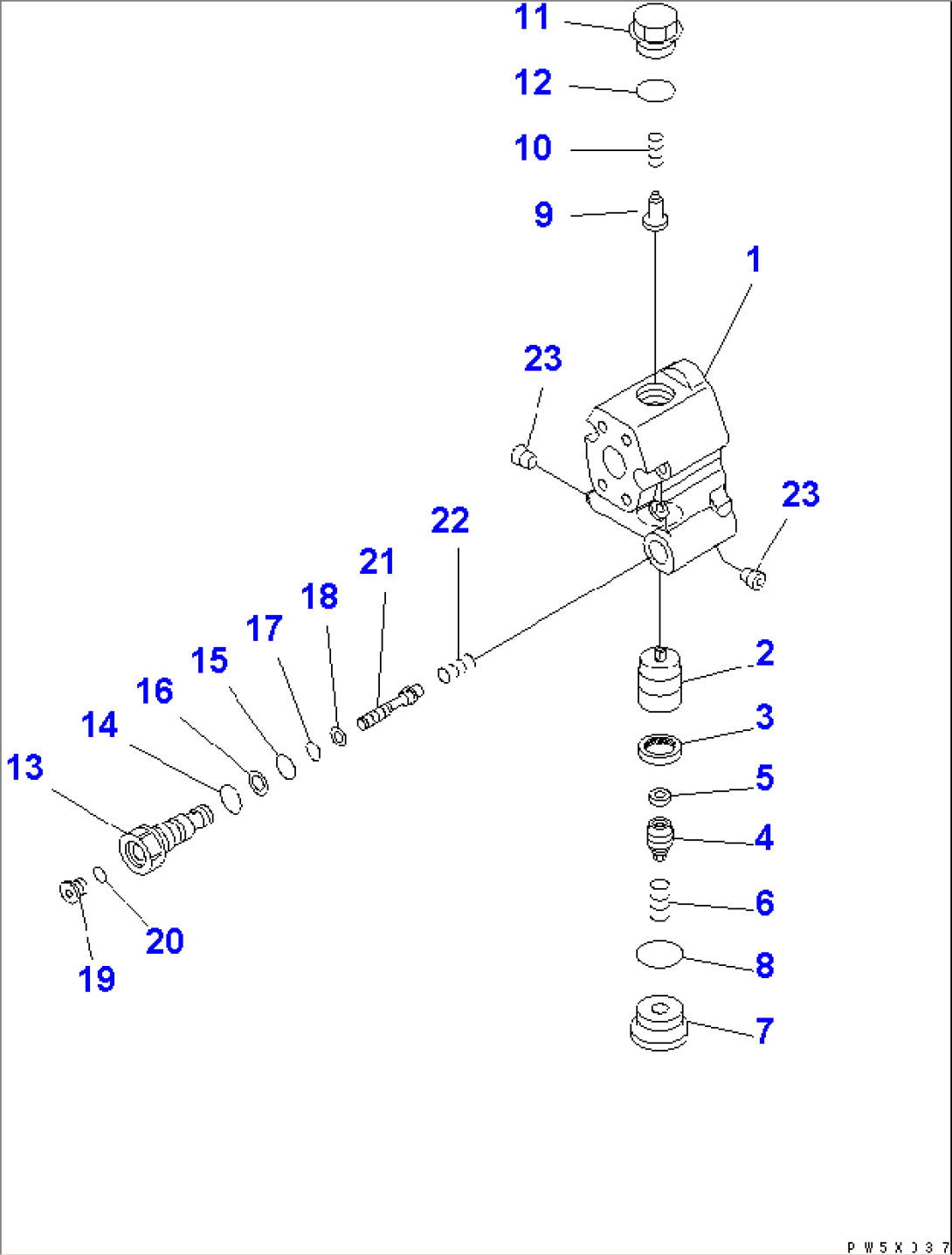 LOCK VALVE(#30001-)