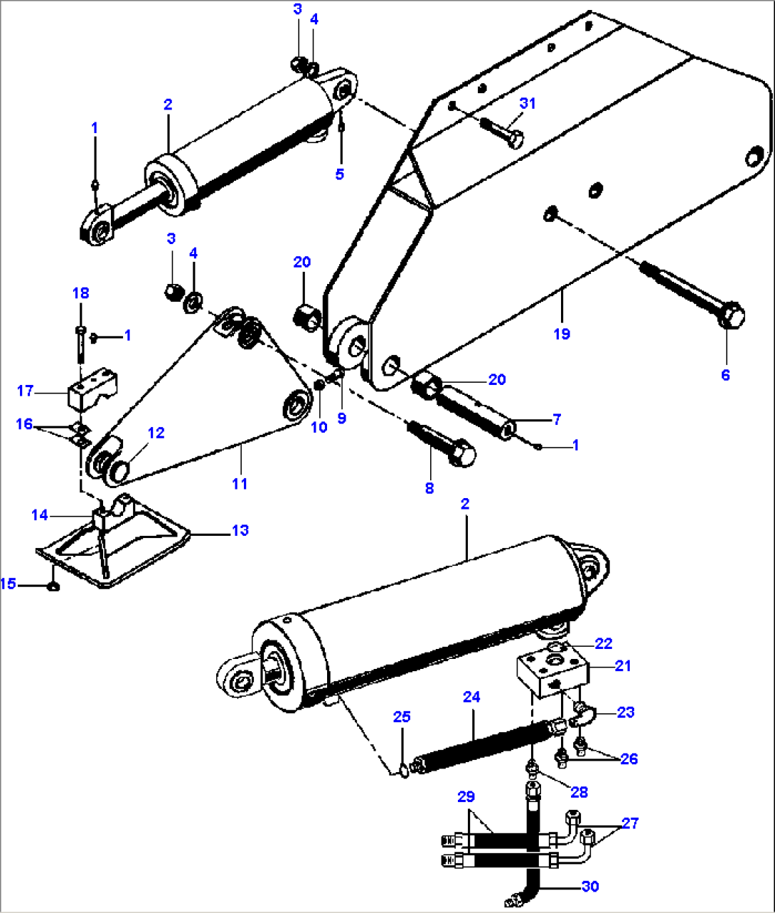 FIG. T0280-01A0 OUTRIGGERS - FRONT