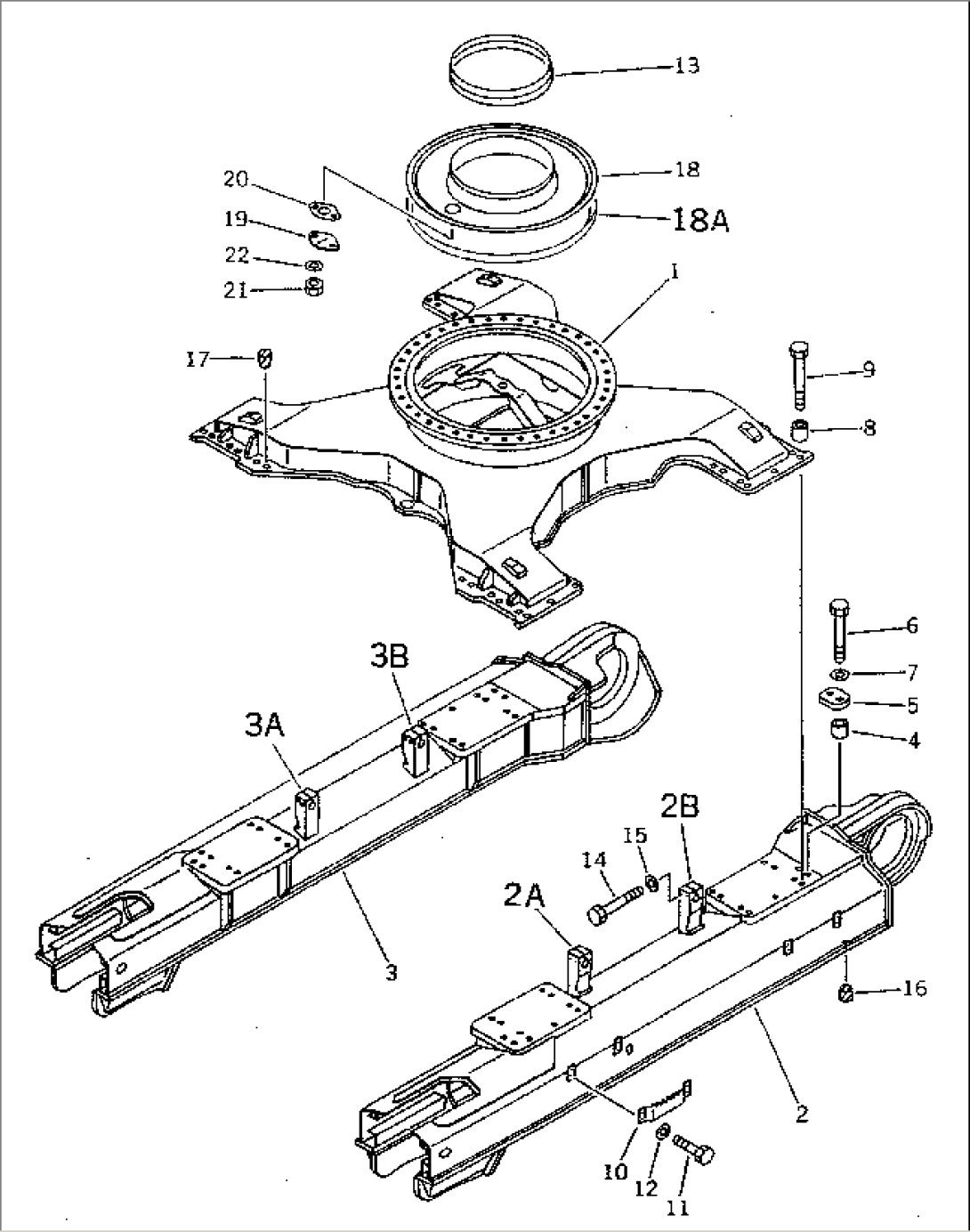 TRACK FRAME (FOR VARIABLE GAUGE)(#20001-21310)
