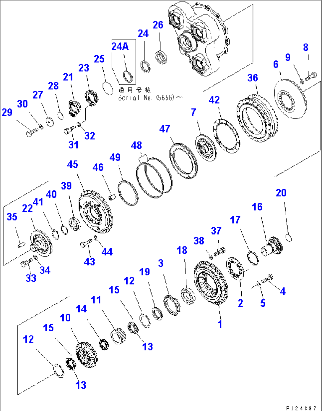 TORQUE CONVERTER (1/2) (BARE¤ INPUT AND DRIVE CASE)