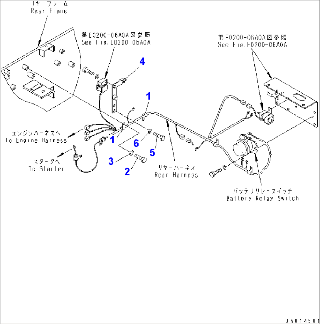 WIRING HARNESS (REAR LINE)(#11527-)