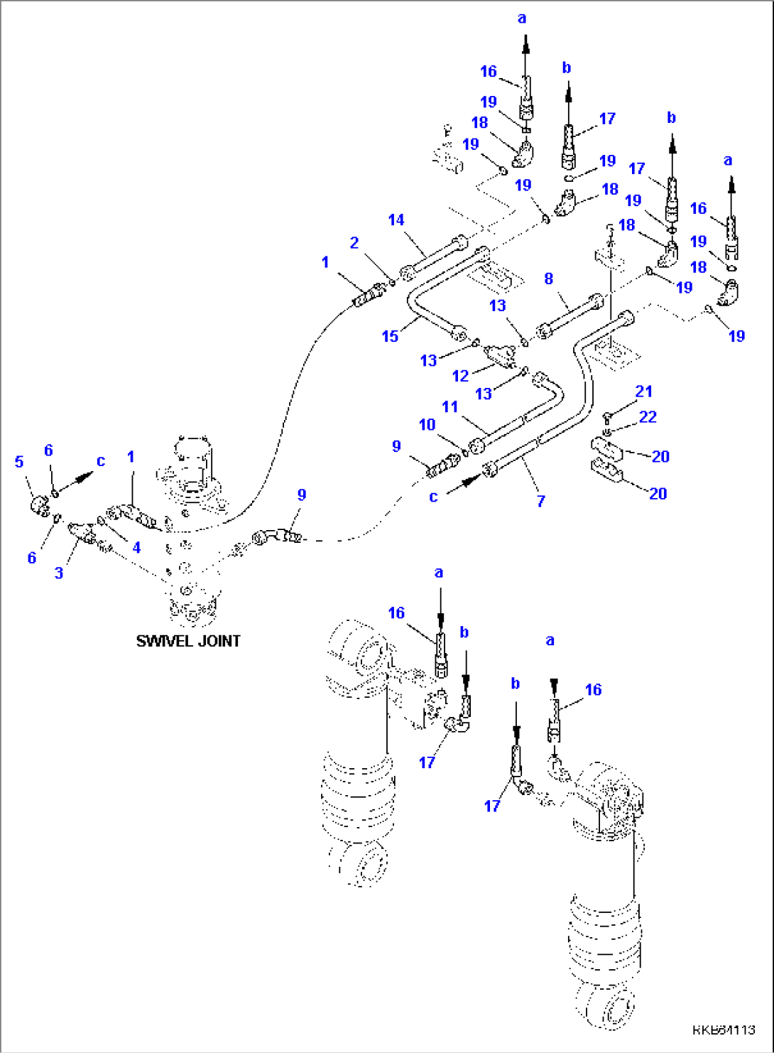 REAR BLADE CIRCUIT, LOWER LINE