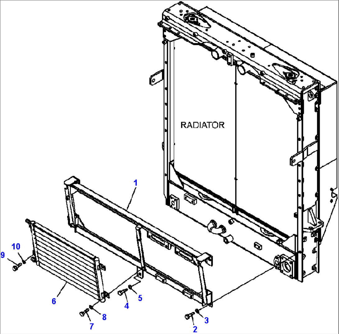 C0110-02A0 RADIATOR AIR CONDITIONER CONDENSER
