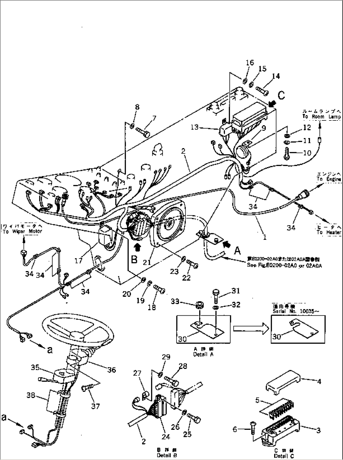 INSTRUMENT PANEL (WIRING)(#10001-10154)