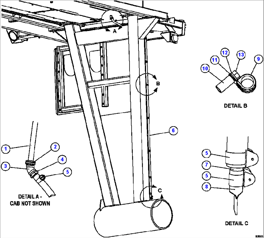 HEATER/AC DRAIN HOSE INSTALLATION