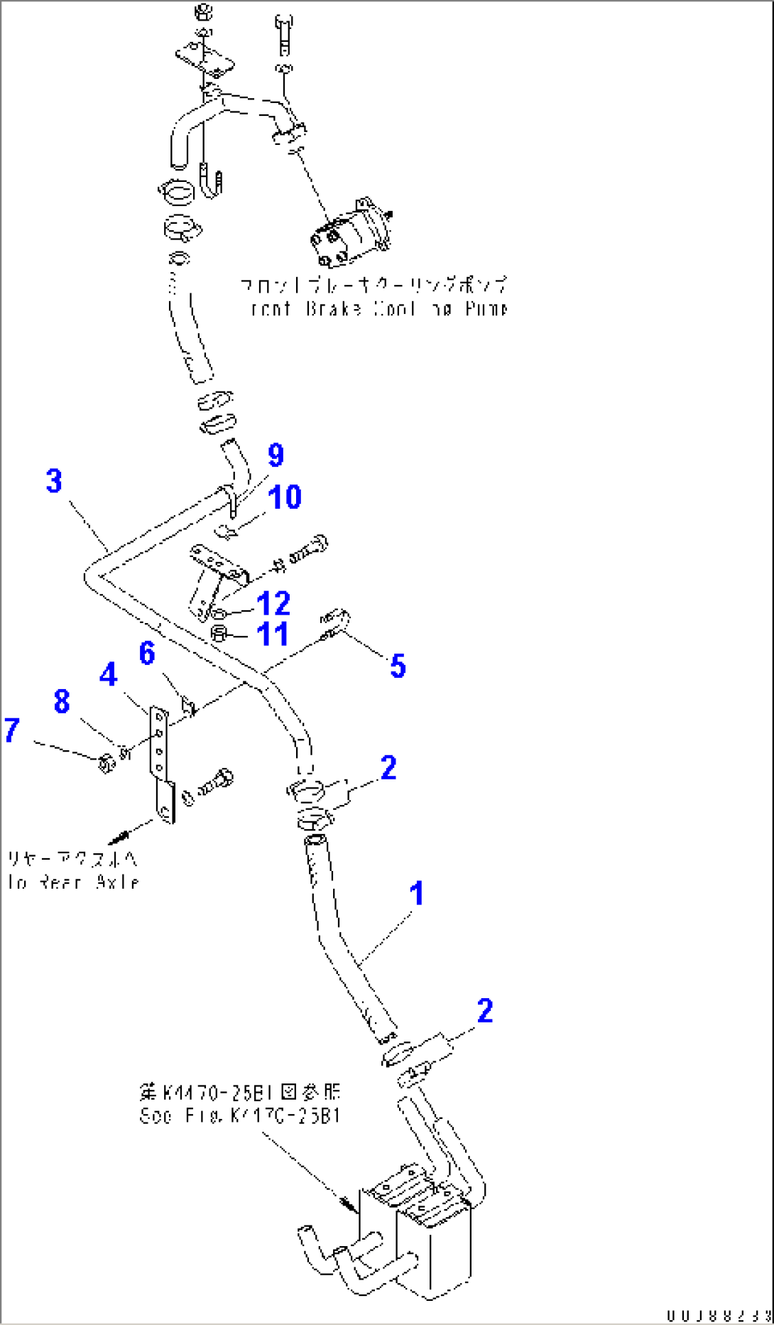 BRAKE PIPING (BOX PUMP FRONT LINE)(#60002-60070)