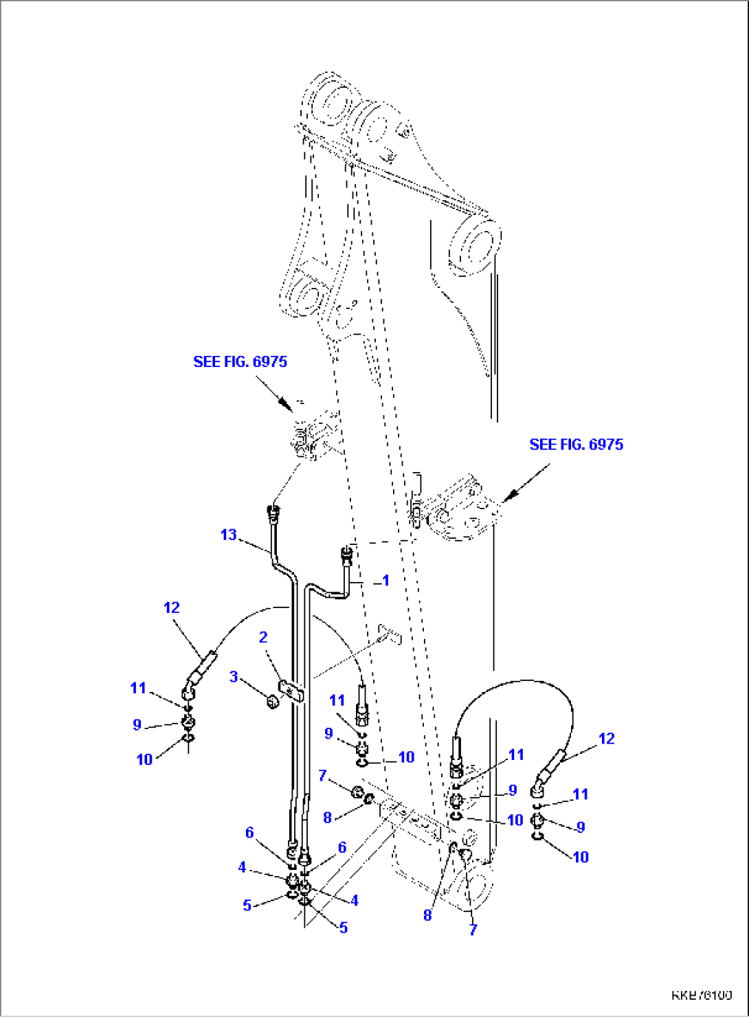 HYDRAULIC PIPING (FAST COUPLING LINE) (3/3)