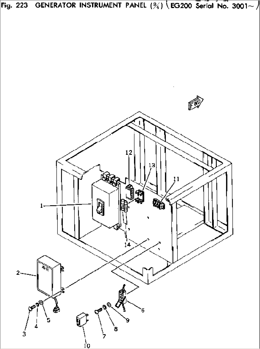 GENERATOR INSTRUMENT PANEL (3/4)