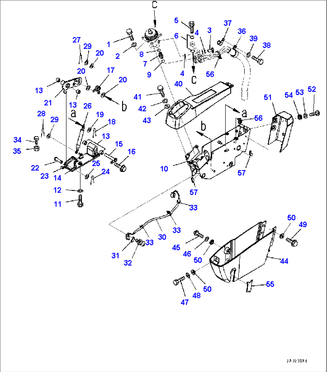Floor Frame, Console Box, L.H. (#5525-)