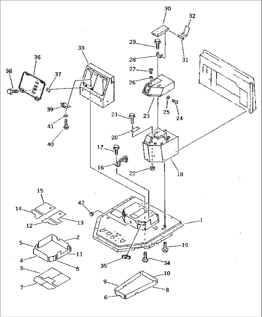 CONSOLE BOX (WITH AIR CONDITIONER) (FOR JOY STICK STEERING)