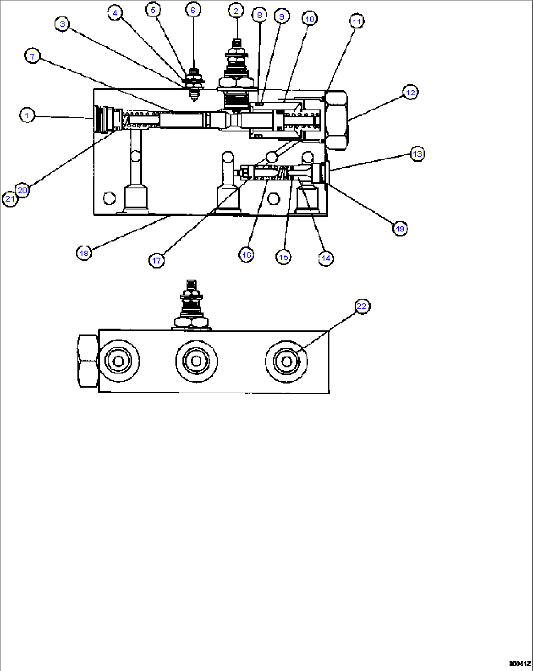 DIFFERENTIAL MANIFOLD VALVE ASSEMBLY PB5567