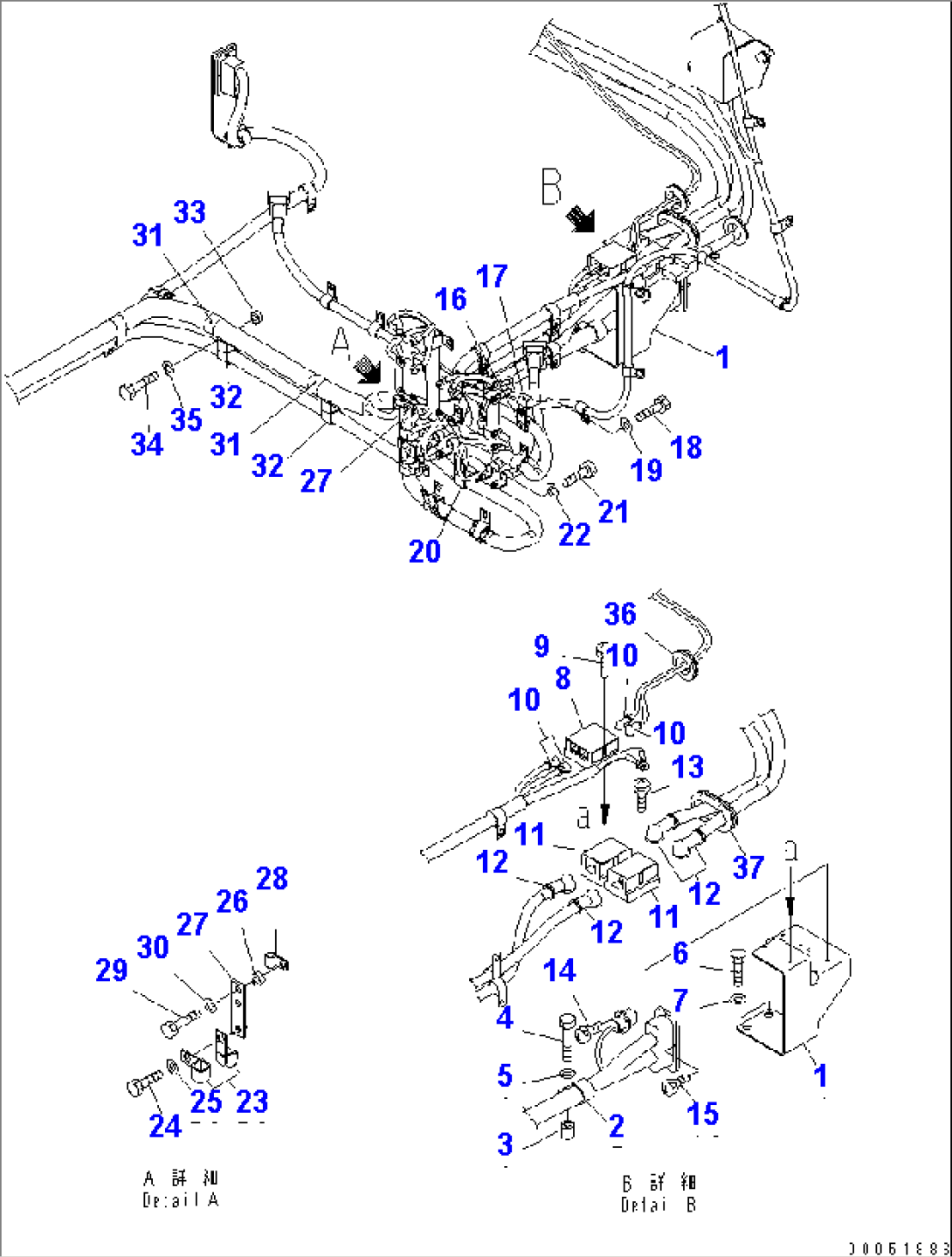 ELECTRICAL SYSTEM (MACHINE CAB) (L.H.) (BRACKET)(#20001-)
