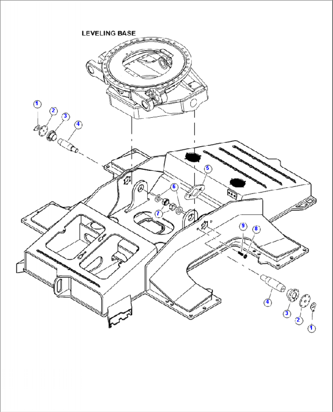 R4125-01A0 4-WAY LEVELING BASE MOUNTING