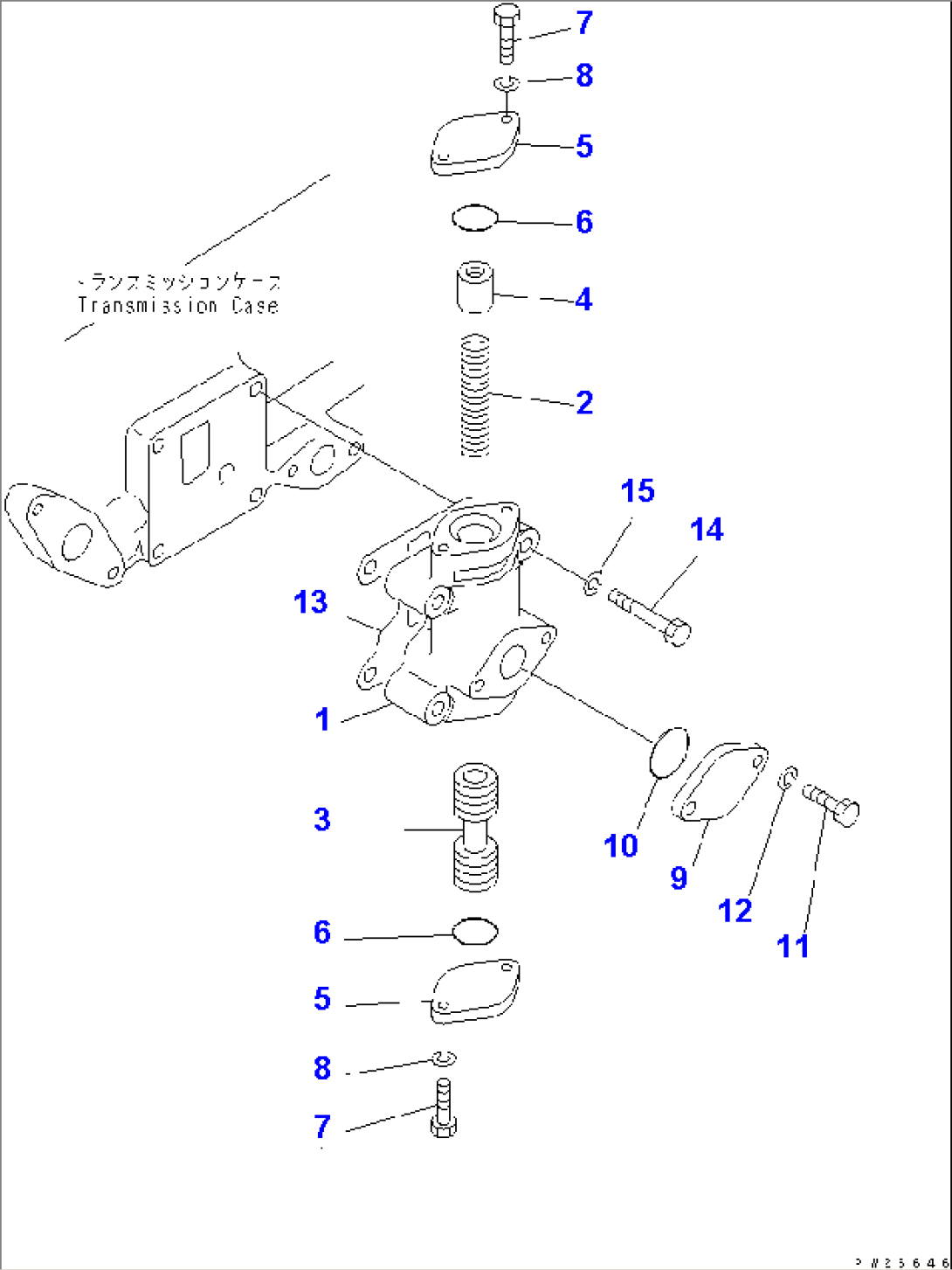 LUBRICATION VALVE (SERVICE PARTS)(#1115-)